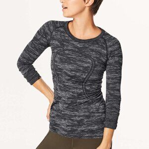 Lululemon Swiftly Tech Long Sleeve Crew  Dark Grey Heather Size 6